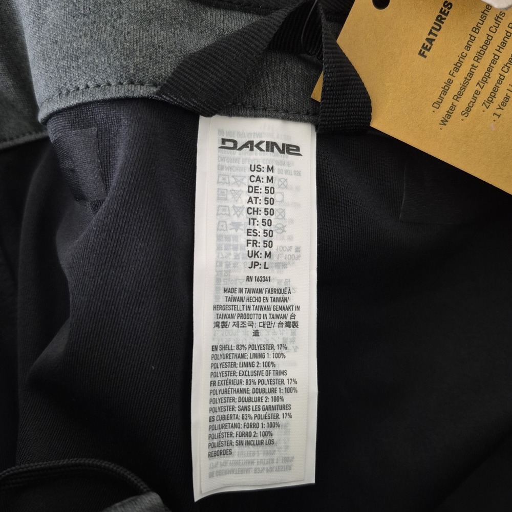 Dakine Cruiser 3L Pants Unisex Medium Gray RECCO‎ Water Resistant Adj Waist NEW - Picture 7 of 15